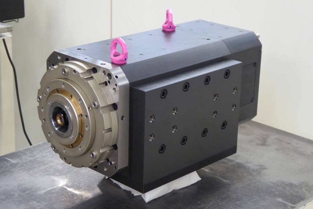 Custom MYL spindle built by MZI Precision.