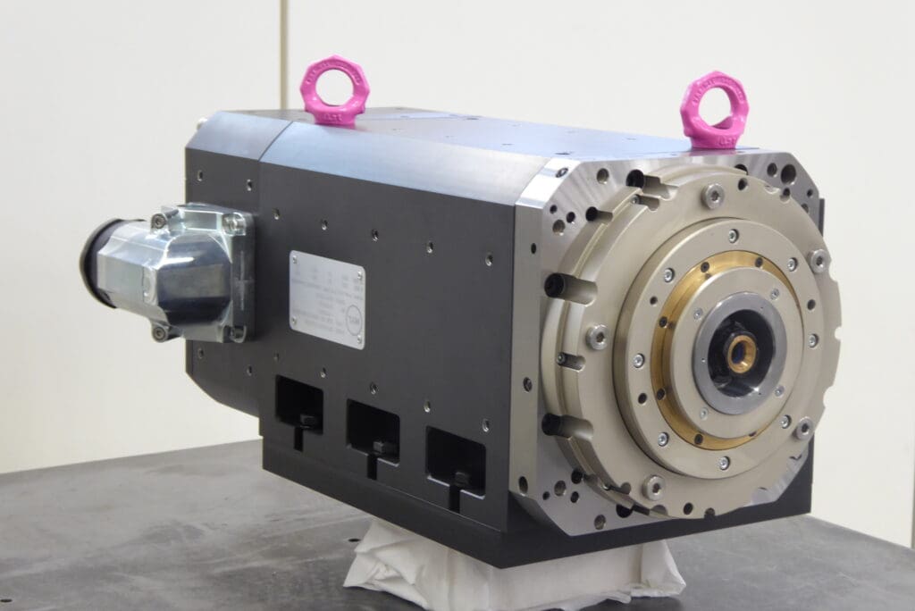 Custom MYL spindle built by MZI Precision.